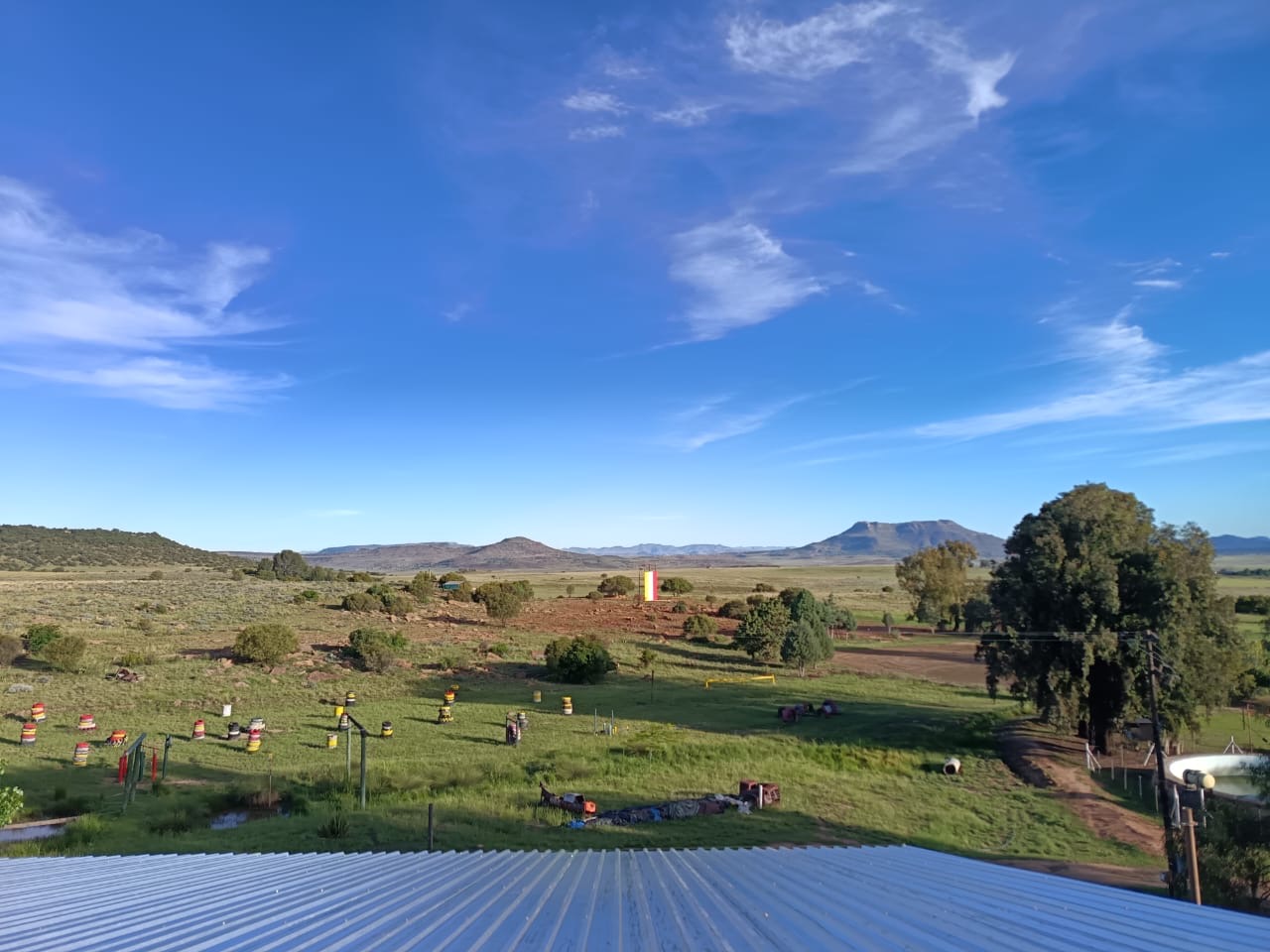 Aerial view of the On-Track Adventure activity grounds